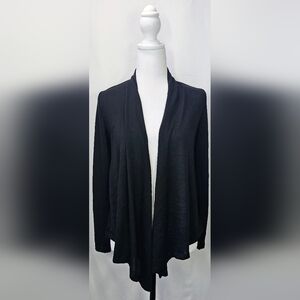 Small Black Open-Front Cardigan